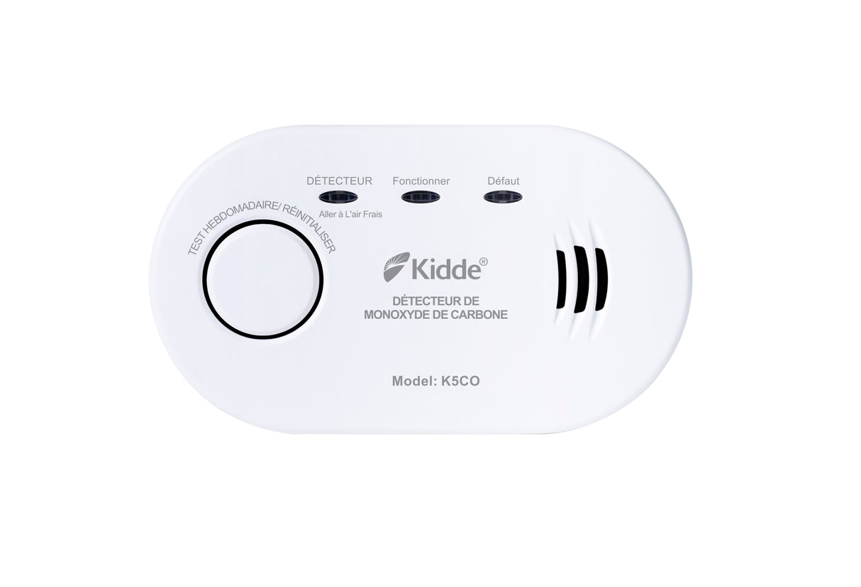 Détecteur de monoxyde de carbone K5CO garanti 7 ans - Kidde