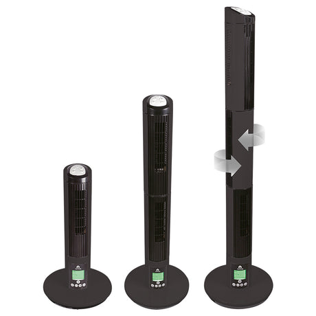 Ventilateur colonne 750m³/h triple turbine 35dB - Glaziar