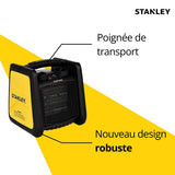 Chauffage électrique chantier 1800W - fusible de sécurité - 2 positions de chauffe - Stanley