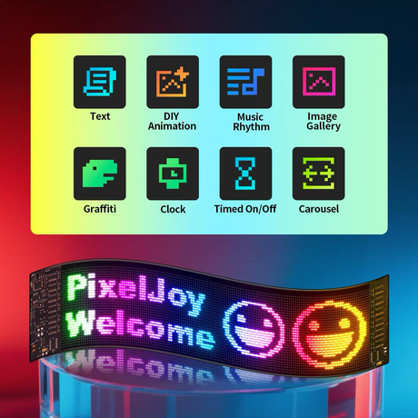 Panneau matriciel LED pixel programmable 1024px - USB + Bluetooth - Néolium