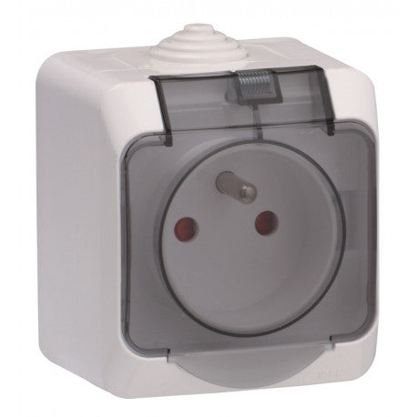 Prise 2P+T avec cache Cedar Plus - Schneider