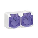Double prise 2P+T 16A + cache - Cedar Plus - Schneider