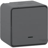 Poussoir saillie IP55 + voyant - Mureva - Schneider