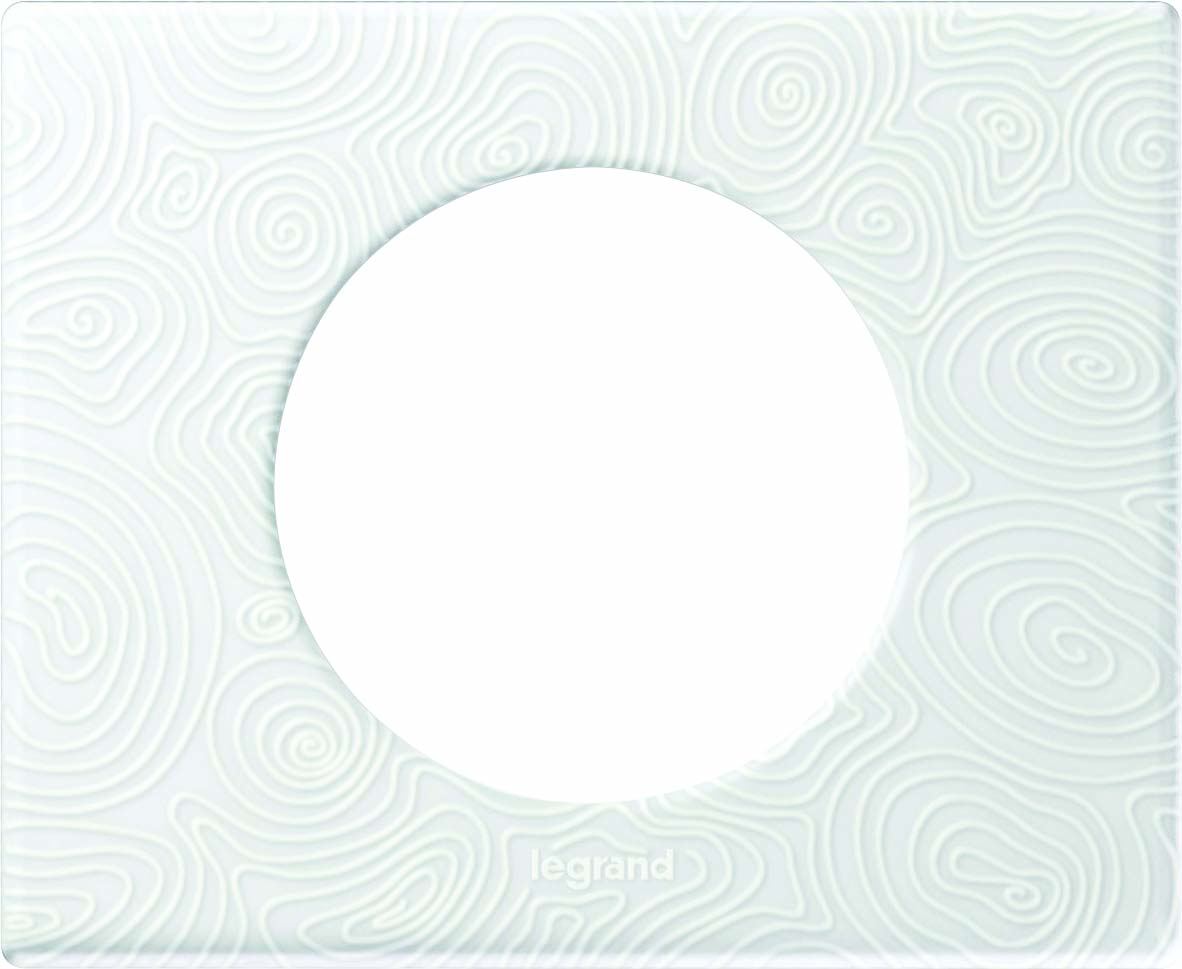 Plaque de finition 1 poste Céliane finition Songe Porcelaine - Legrand