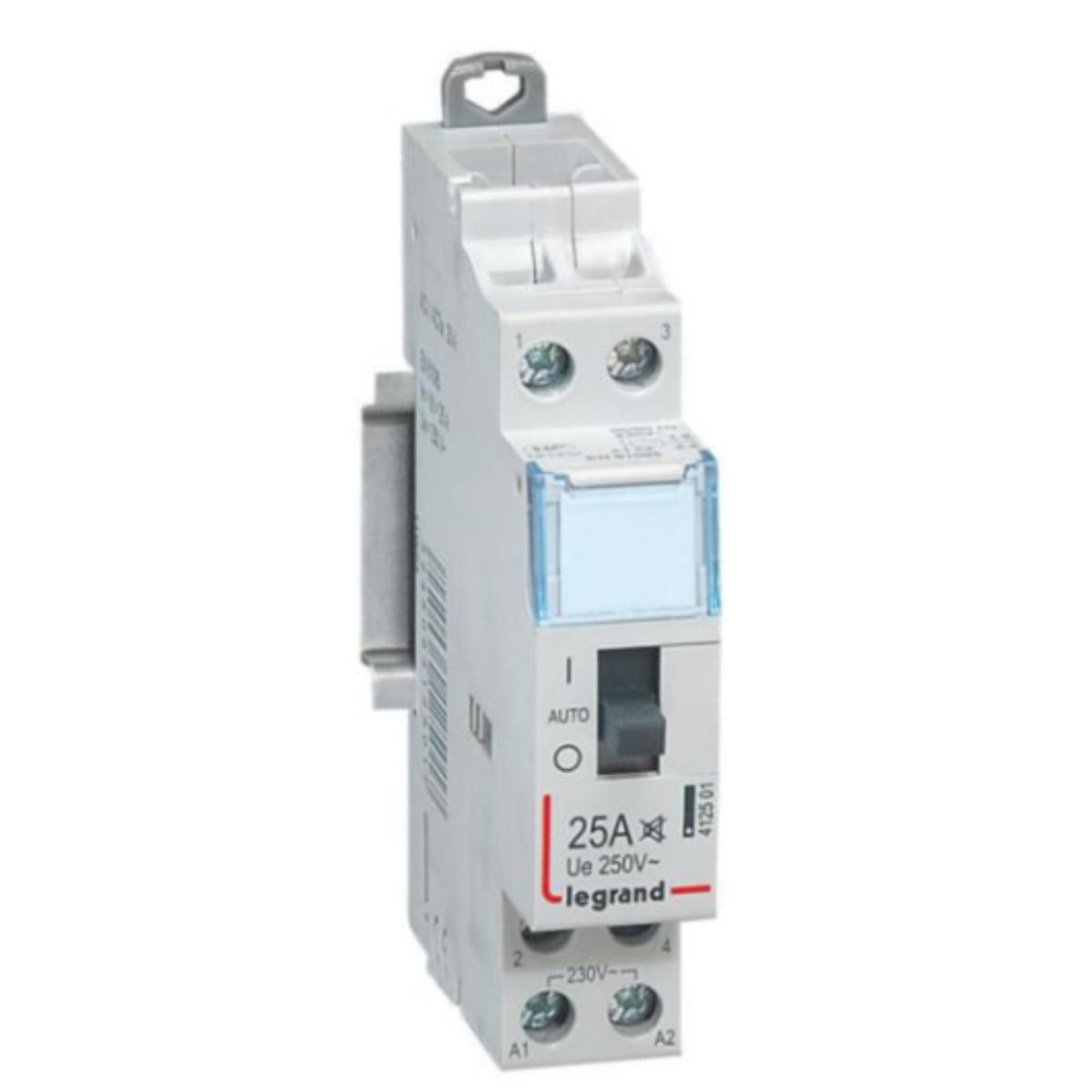 Contacteur bipolaire hrs creuses CX³ 230V 25A 1 module - Legrand