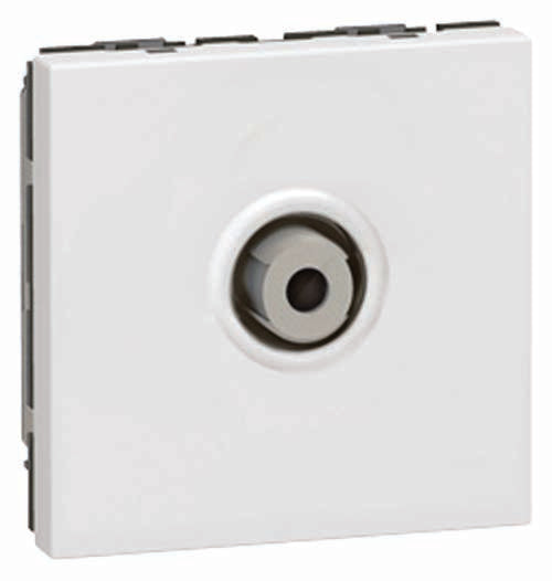 Prise TV Type F à visser 2 modules - Mosaic - blanc - Legrand