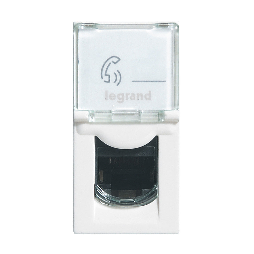 Prise RJ45 CAT 6 1 module à composer - Mosaic - blanc - Legrand