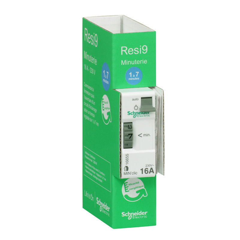 Minuterie min'clic 1 à 7 minutes 1 module - Schneider
