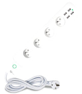 Bloc multiprise connecté 6 prises + compteur conso - Voltman