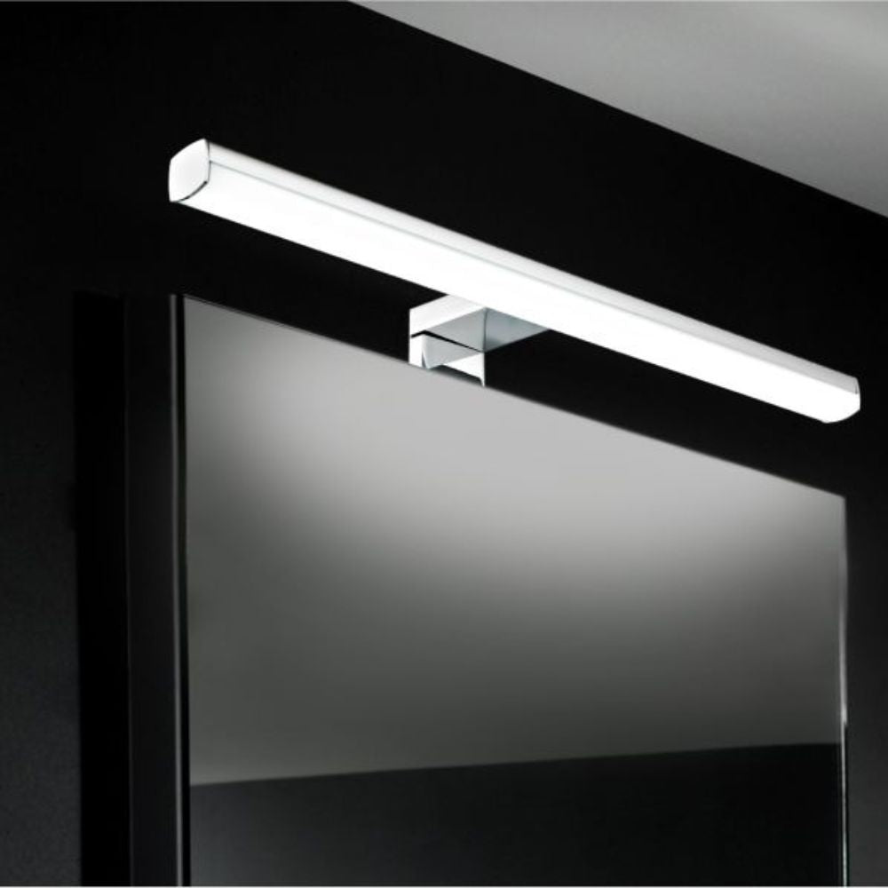 Applique de salle de bain 50cm chrome (10W 600lm 4000K IP44) - Voltman