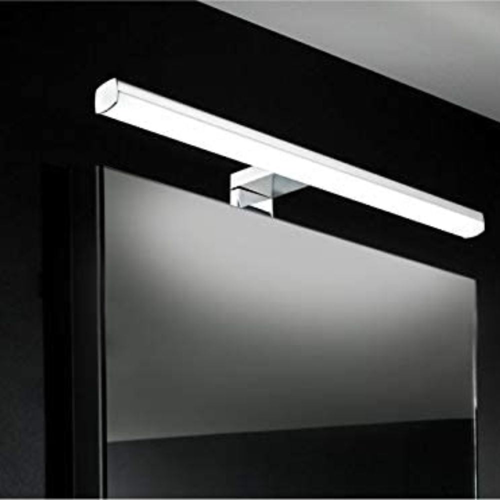 Applique de salle de bain avec télécommande 50cm chrome (10W 600lm 4000K IP44) - Voltman