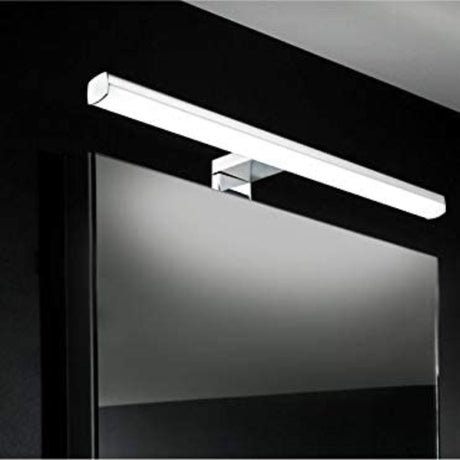 Applique de salle de bain avec télécommande 50cm chrome (10W 600lm 4000K IP44) - Voltman