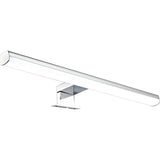 Applique de salle de bain avec télécommande 50cm chrome (10W 600lm 4000K IP44) - Voltman