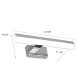 Applique de salle de bain 32cm chrome (7W 560lm 4000K IP44) - Voltman