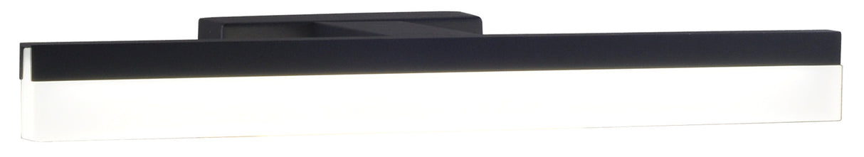 Applique de salle de bain 32cm Noire (7W 560lm 4000K IP44) - Voltman