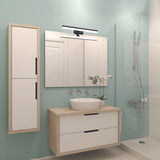 Applique de salle de bain 78cm Noire (16W 1280lm 4000K IP44) - Voltman
