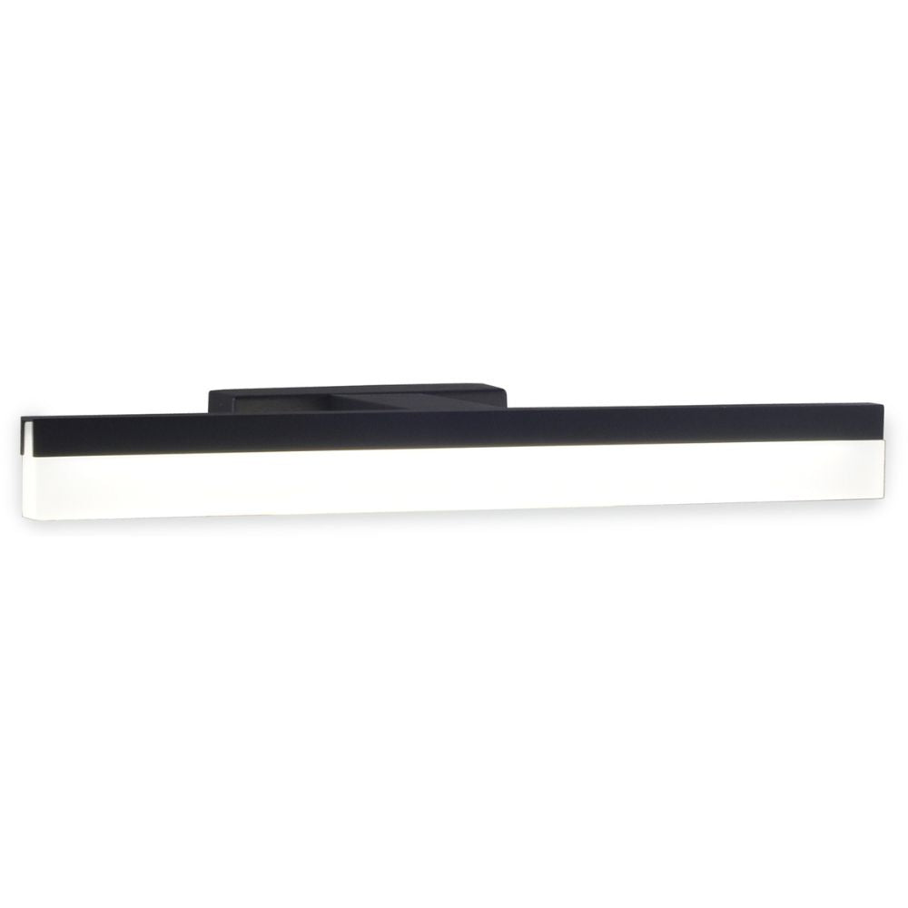 Applique de salle de bain 78cm Noire (16W 1280lm 4000K IP44) - Voltman