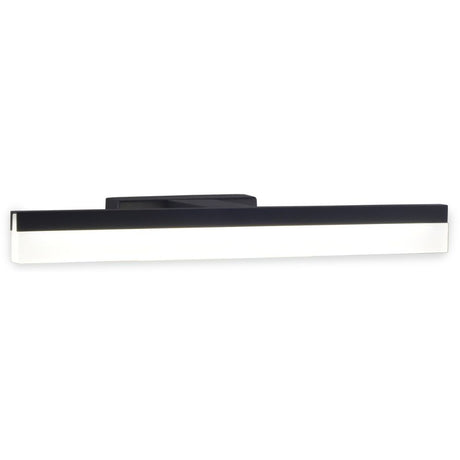 Applique de salle de bain 78cm Noire (16W 1280lm 4000K IP44) - Voltman