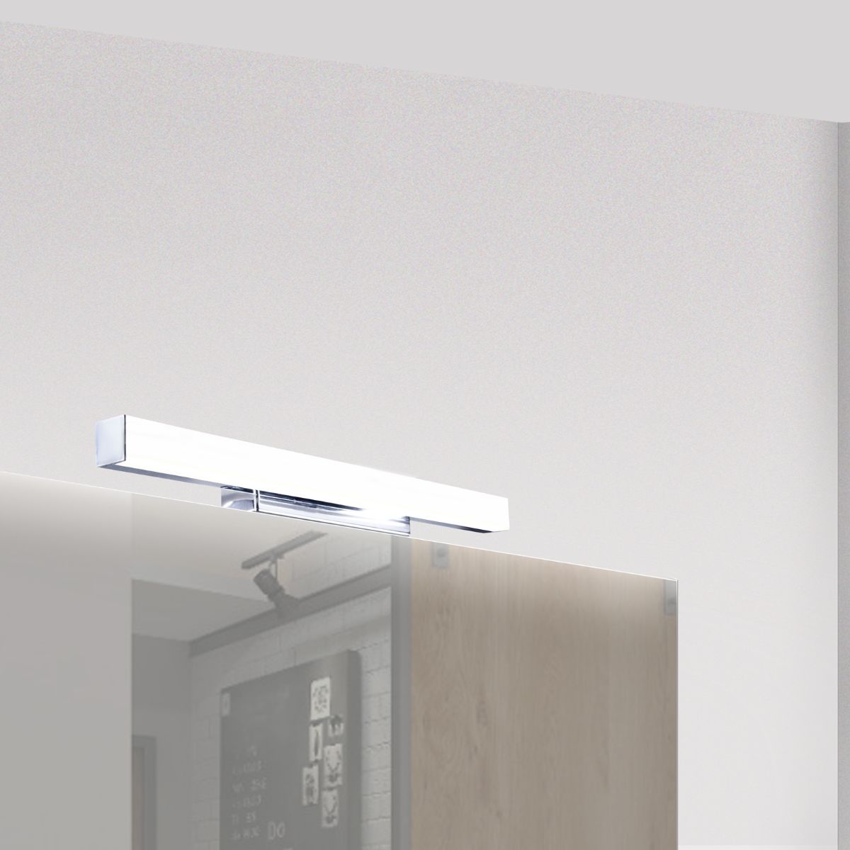 Applique de salle de bain 41cm chrome (12W 960lm 4000K IP44) - Voltman