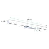 Applique de salle de bain 78cm chrome (20W 1600lm 4000K IP44) - Voltman