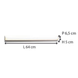 Plafonnier Salle de Bain IP44 (60cm 12W 950lm 4000K) Chrome - Voltman