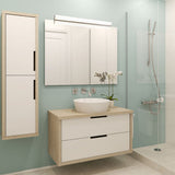 Réglette spéciale Salle de Bains IP44 (90cm 18W 1410lm 4000K) Chrome - Voltman