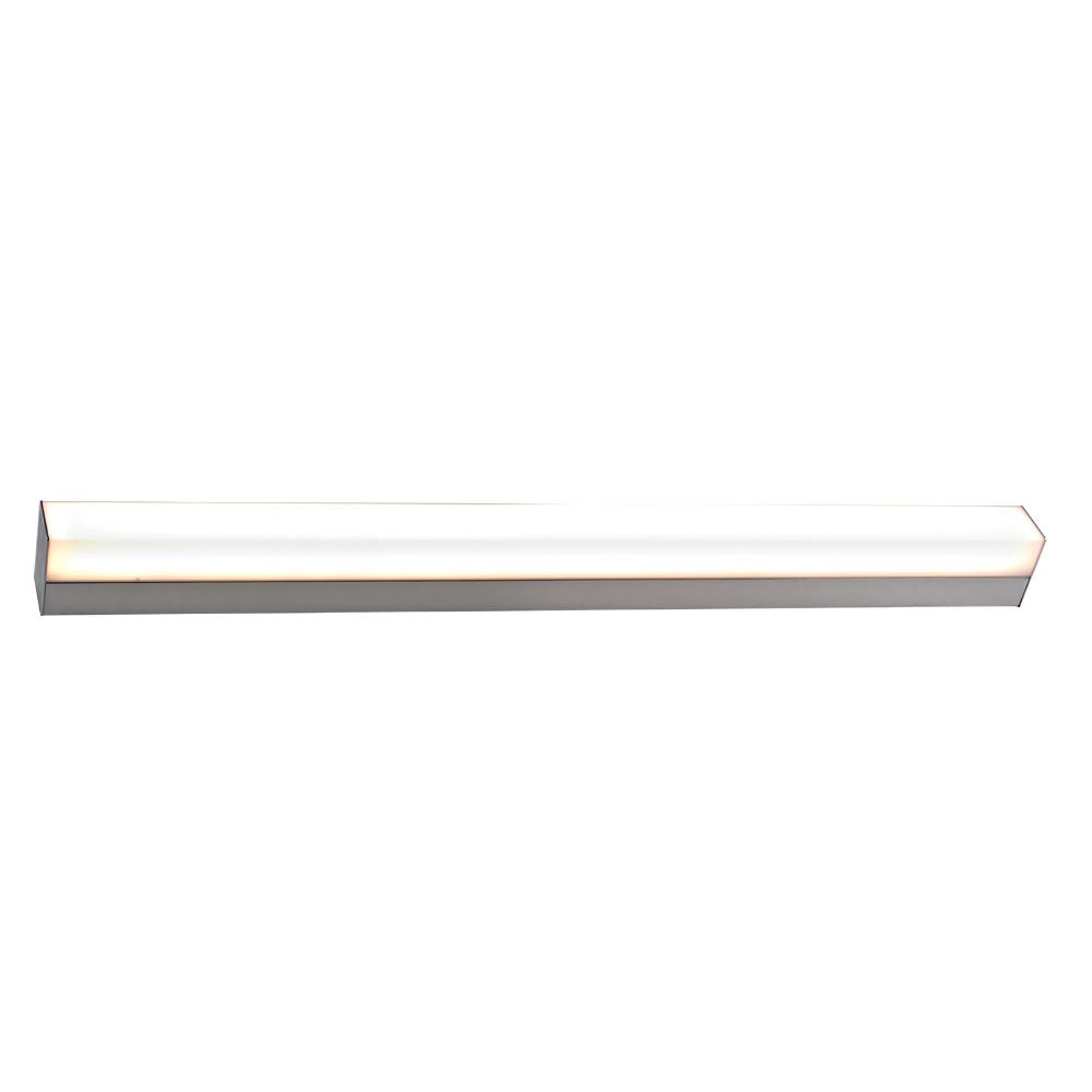 Réglette spéciale Salle de Bains IP44 (90cm 18W 1410lm 4000K) Chrome - Voltman