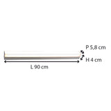 Réglette spéciale Salle de Bains IP44 (90cm 18W 1410lm 4000K) Chrome - Voltman