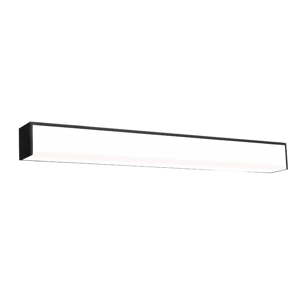 Réglette spécial Salle de Bains IP44 (60cm 18W 1250lm 4000K) - Noire - Voltman