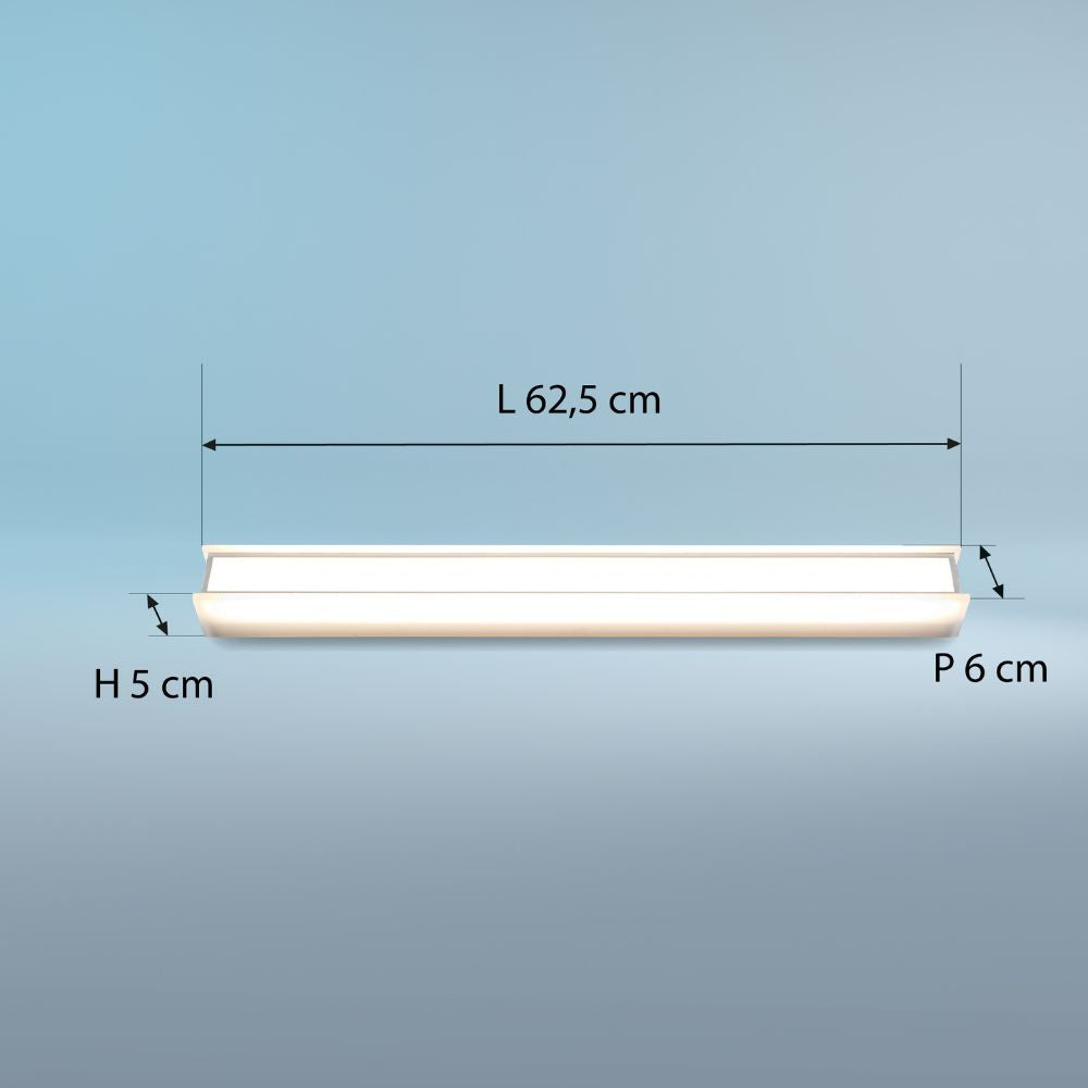 Réglette spécial Salle de Bains IP44 (60cm 8W 600lm 4000K) - Voltman