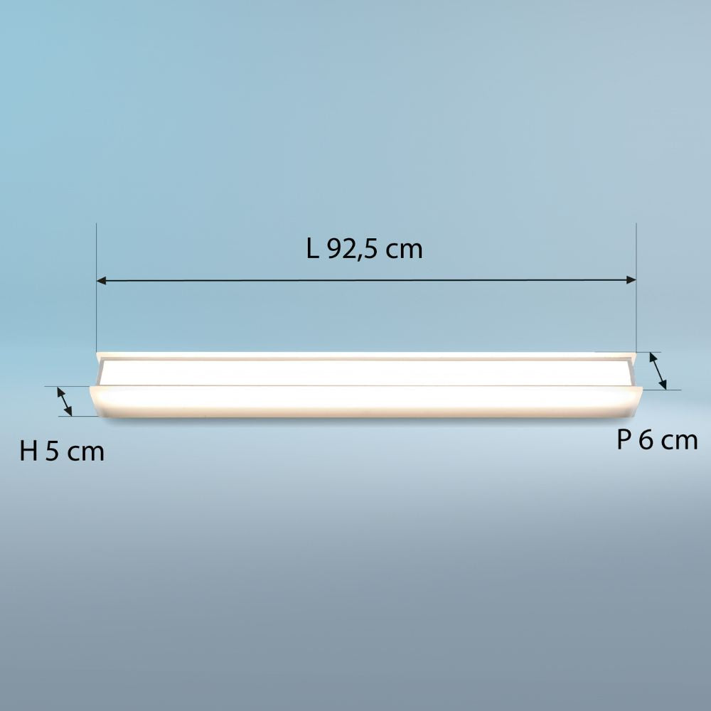 Réglette spécial Salle de Bains IP44 (90cm 120W 900lm 4000K) - Voltman