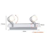 Bande lumineuse spéciale Salle De Bains IP44 (10W 700lm 3000K) - Voltman