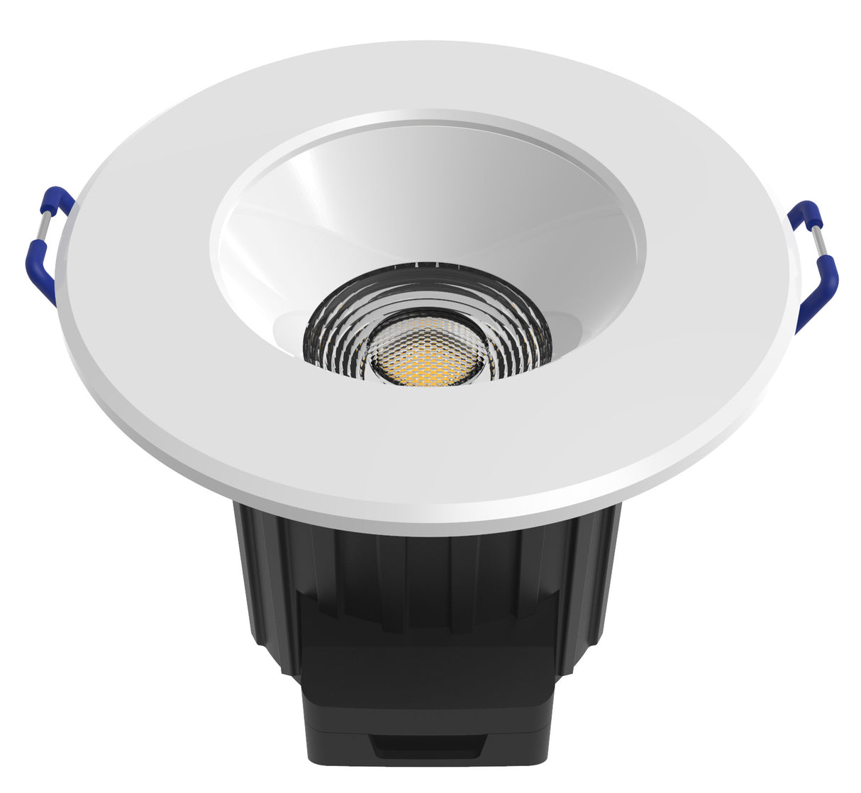 Spot dimmable spécial Salle de Bains (9W 520lm 2700K 38Â°) - Blanc et chrome - Voltman