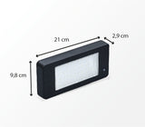 Applique solaire IP65 (800lm 6000K A++) - Noire - Voltman
