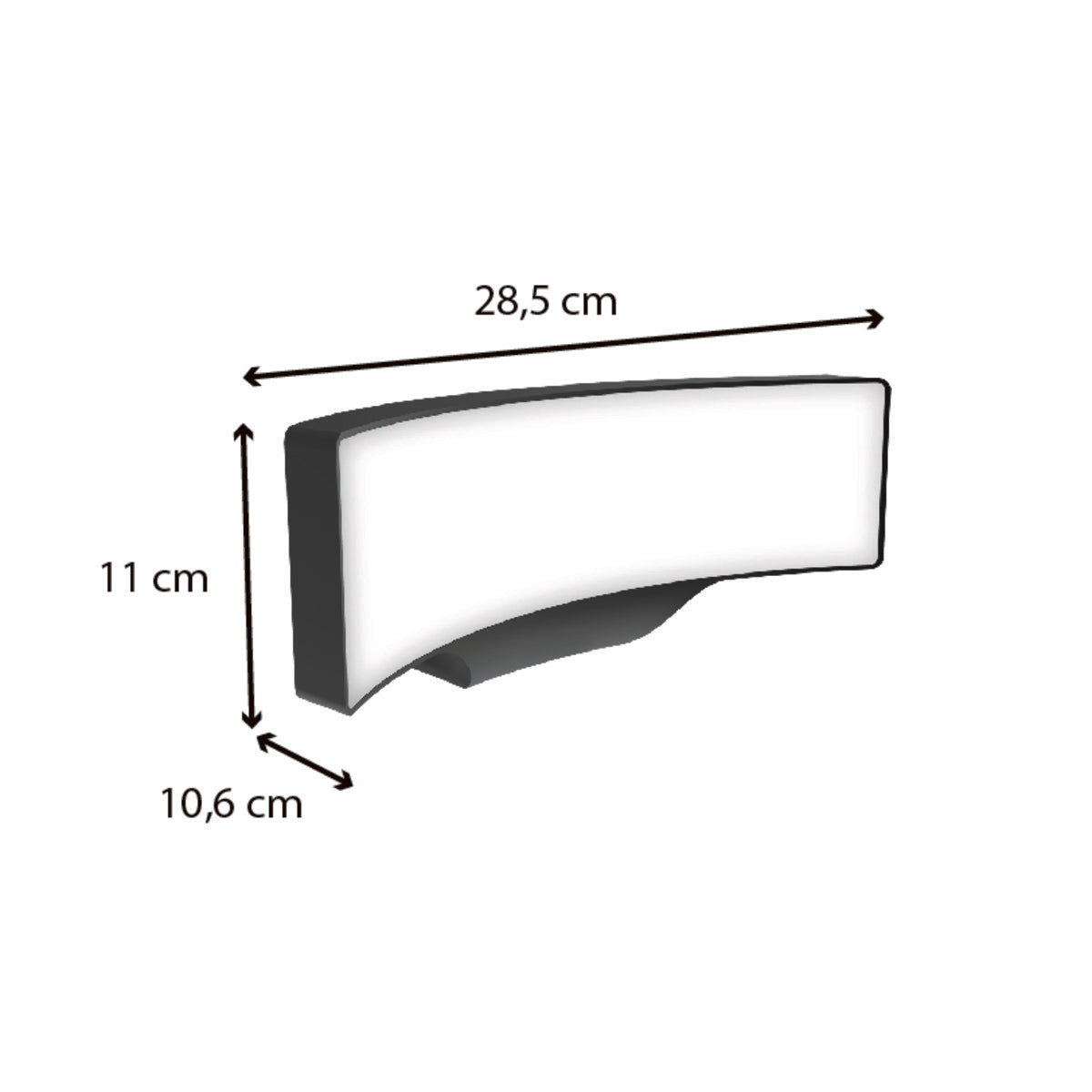Applique murale extérieure filaire IP65 (1400lm 3000K A++) - Voltman