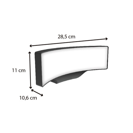 Applique murale extérieure filaire IP65 (1400lm 3000K A++) - Voltman