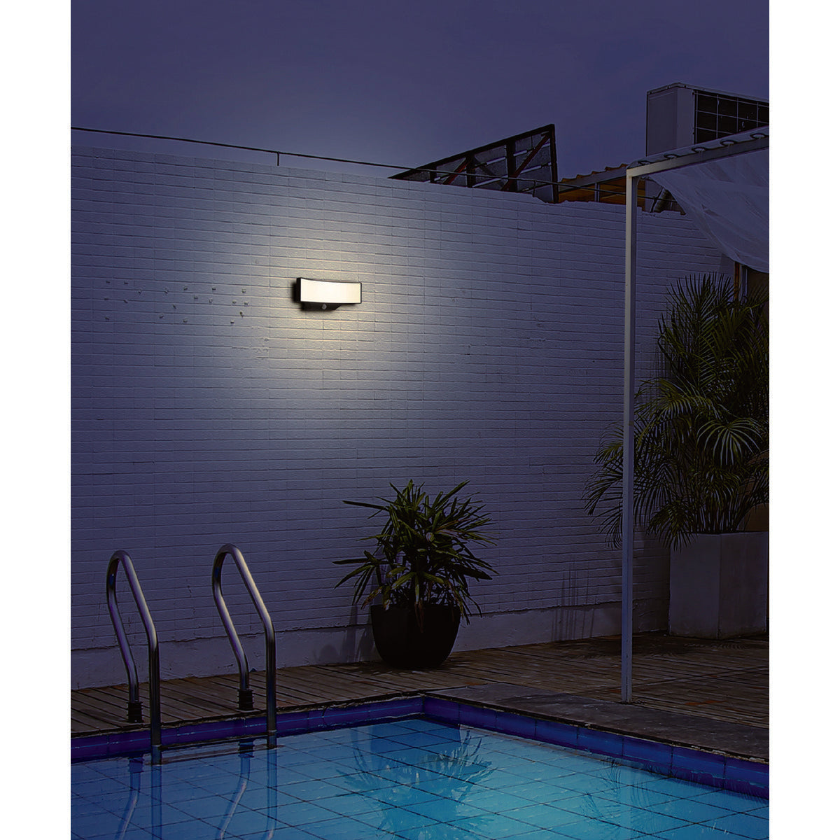 Applique murale extérieure filaire + détecteur de mouvement IP65 1400lm - Fez Voltman