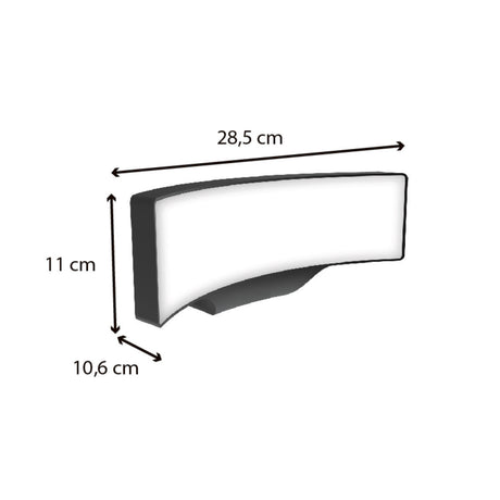 Applique murale extérieure filaire + détecteur de mouvement IP65 1400lm - Fez Voltman