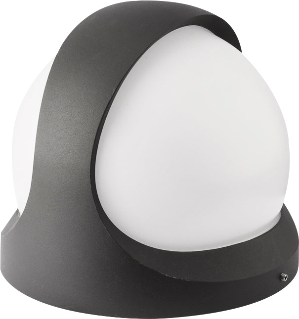 Applique murale extérieure IP65 (1200lm 3000K) - Gris - Voltman