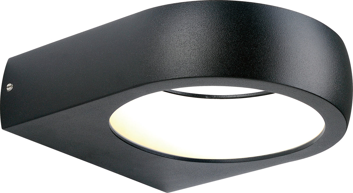 Applique extérieure filaire IP54 (470lm 3000K) - Noire - Voltman