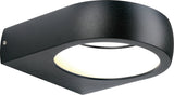 Applique extérieure filaire IP54 (470lm 3000K) - Noire - Voltman