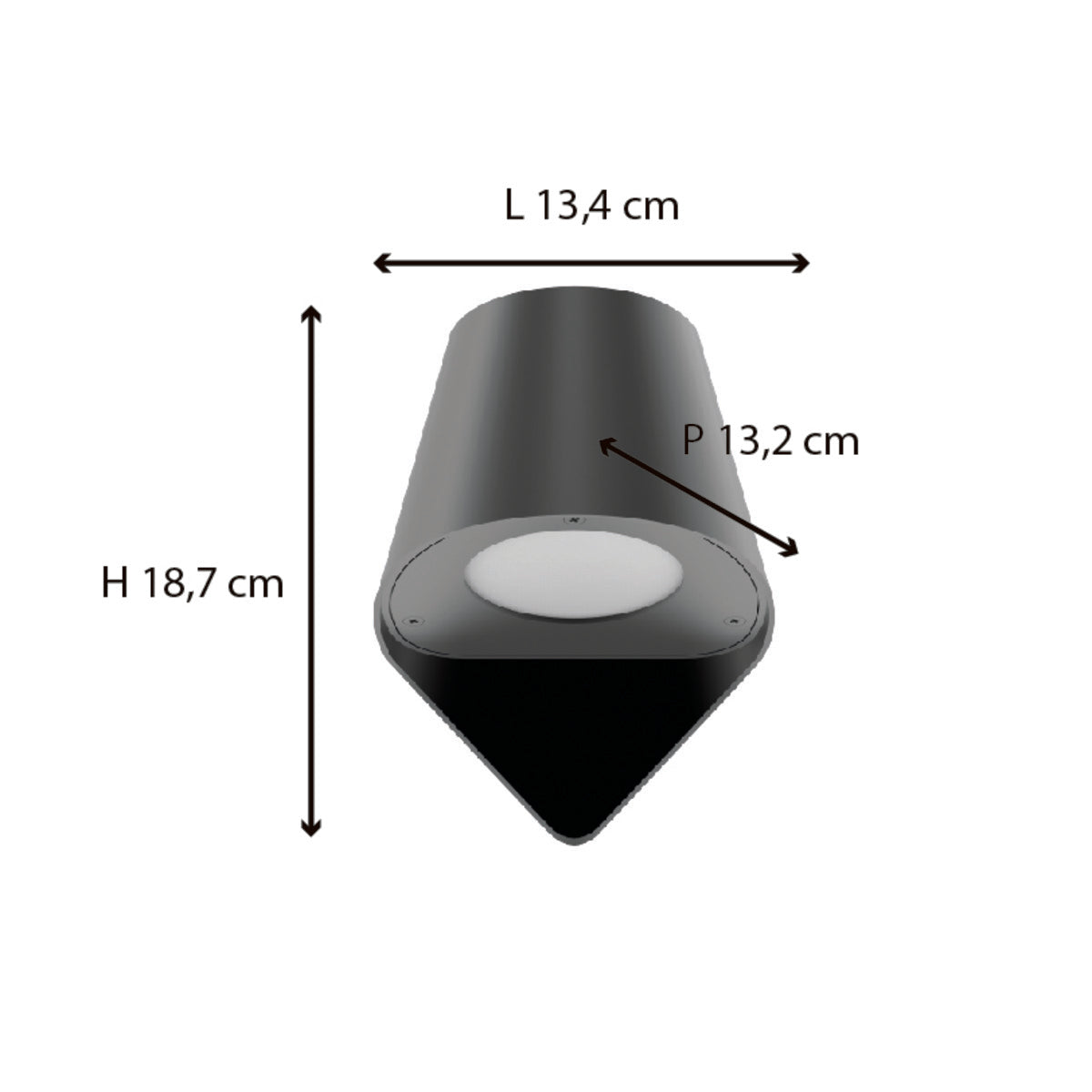 Applique extérieure filaire IP44 (GU10) - Gris - Voltman