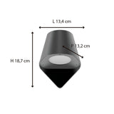 Applique extérieure filaire IP44 (GU10) - Gris - Voltman