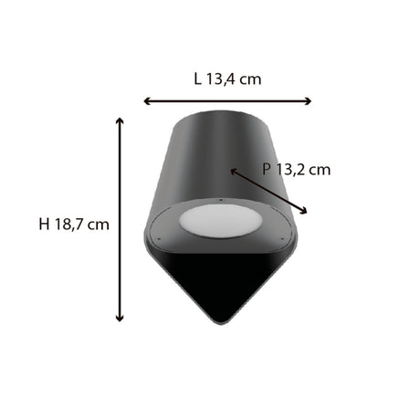 Applique extérieure filaire IP44 (GU10) - Gris - Voltman