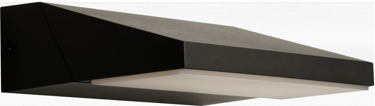 Applique extérieure filaire IP65 (1200lm 3000K 180°) - Noire - Voltman