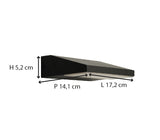 Applique extérieure filaire IP65 (1200lm 3000K 180°) - Noire - Voltman