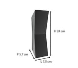 Applique murale extérieure filaire IP65 (500lm 3000K) - Noire -Voltman