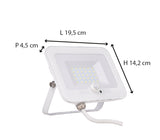 Projecteur plat + détecteur de mouvement IP65 - Voltman