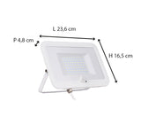 Projecteur plat + détecteur de mouvement IP65 - Voltman