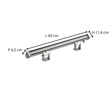 Projecteur lechemur IP65 (1800lm 3000K) - Aluminium - Voltman